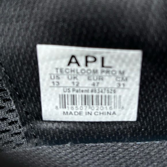 Men’s APL TechlLoom Pro black size 13 - Picture 7 of 7
